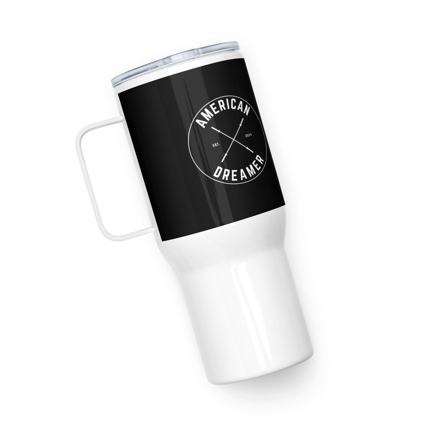 AMRCNxDRMR Travel mug with a handle