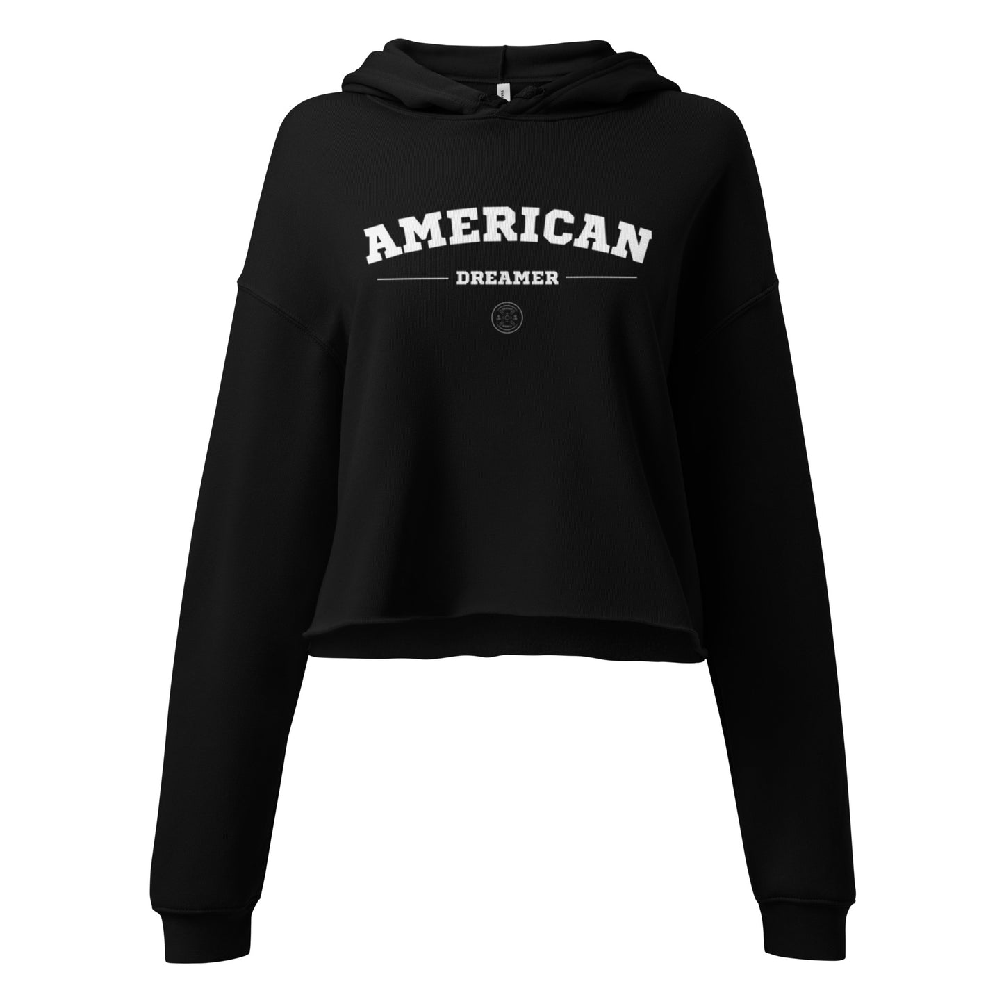 AmericanDreamerCo Varsity crop hoodie